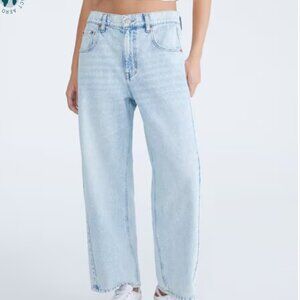 Aeropostale Mid-Rise Barrel Leg Jean